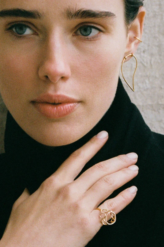 Bubbles Diamonds gold ring